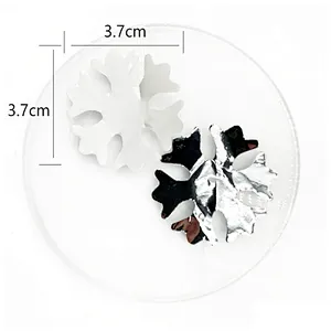 Manufacturer-Direct 4cm Artificial Snowflakes Christmas Decorations DIY Wedding Party Confetti Throwing Supplies