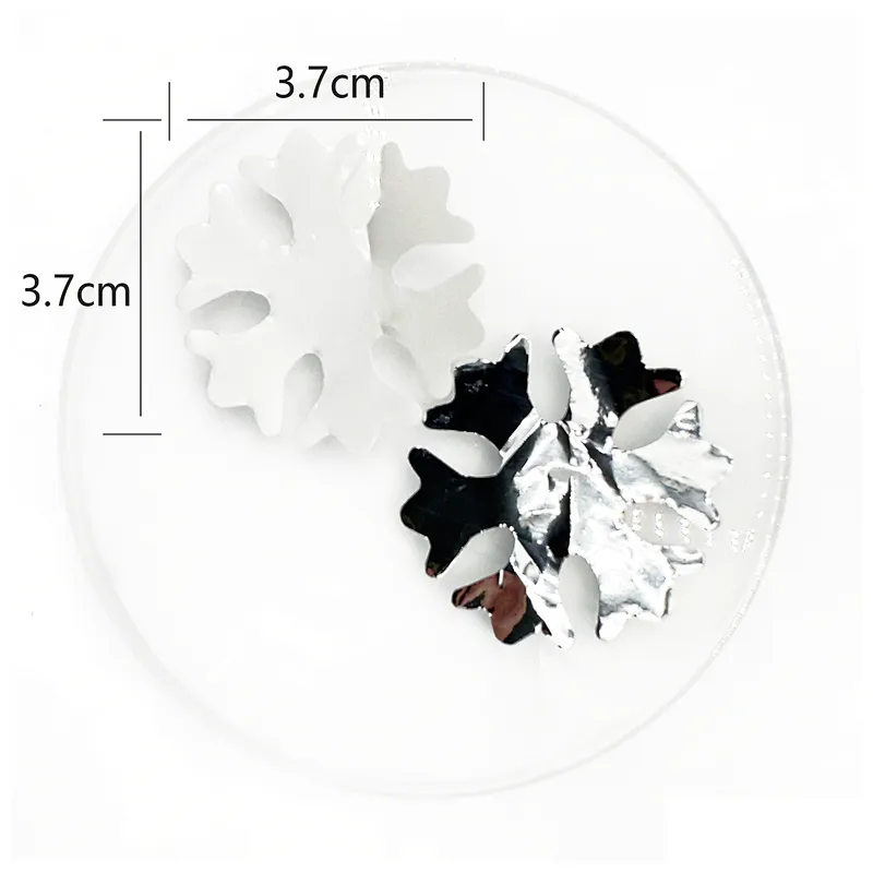 Manufacturer-Direct 4cm Artificial Snowflakes Christmas Decorations DIY Wedding Party Confetti Throwing Supplies