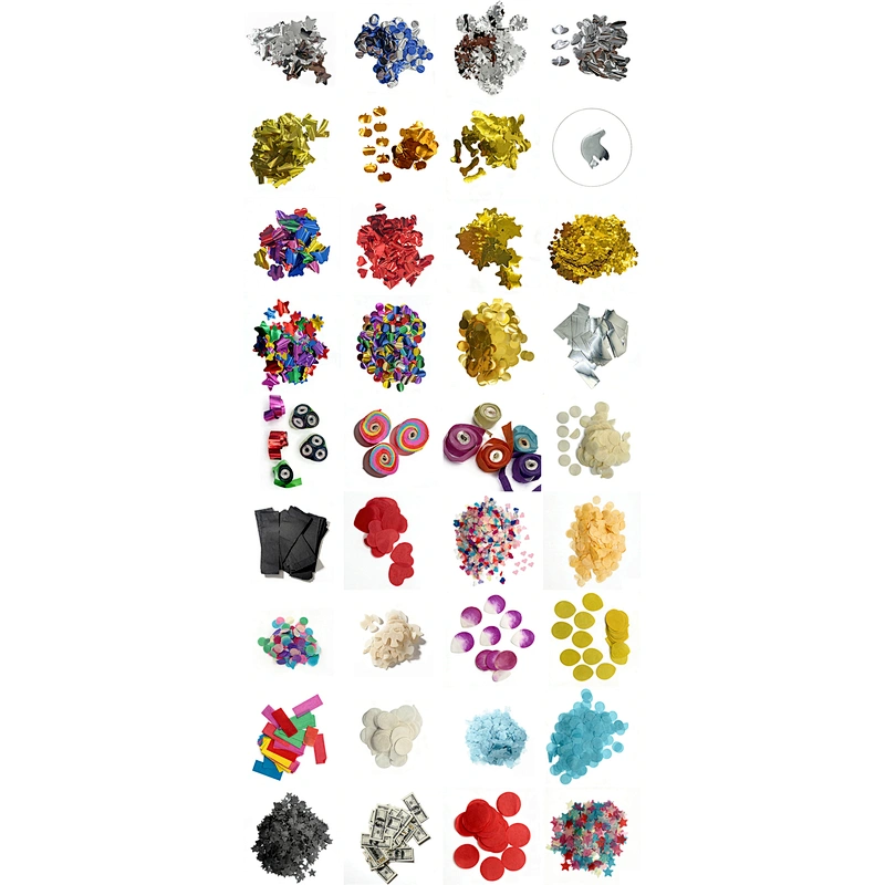 Customizable Factory Confetti Rectangle Shape Red Disposable Modern for New Year Graduation Christmas Occasions