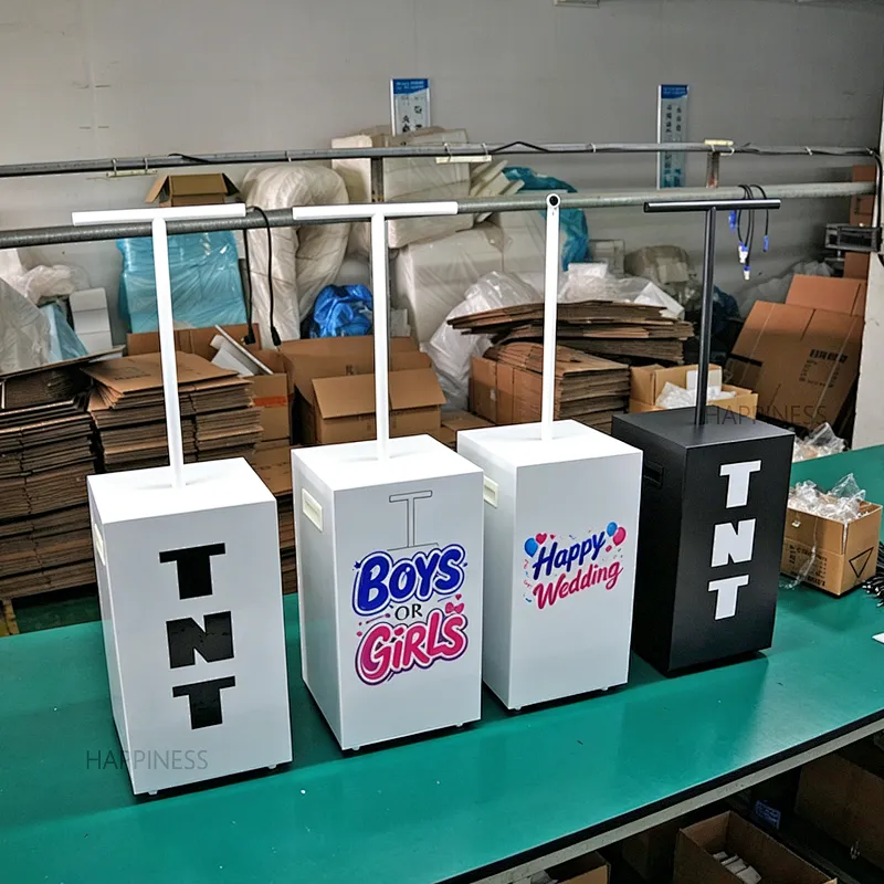 New Year's Eco-Friendly Electric Party Popper Gender Reveal Decoration TNT Smoke Confetti Machine Baby Shower TNT Spray Cannon