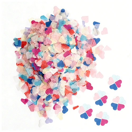 1.5cm Heart-Shaped Paper Confetti for Wedding Valentine's Day Birthday Parties-Portable Outdoor Decor