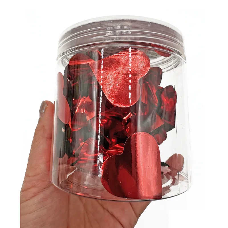 2026 Hot Sale Heart-Shaped Red Metallic Confetti Mylar Confetti