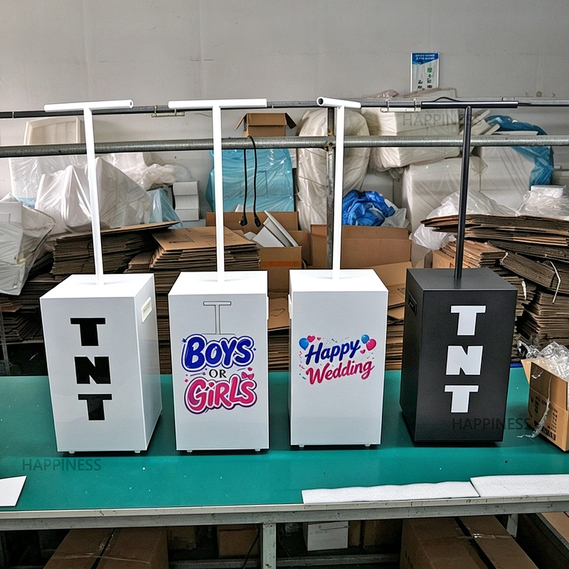TNT Reveal Smoke Powder Cannon Boy or Girl Confetti Burst Blaster with Remote Control for Gender Announcement Party