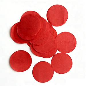 5X5cm Loose Biodegradable Paper Confetti Red Baby Party Decorations Stadium Shot for Celebrations