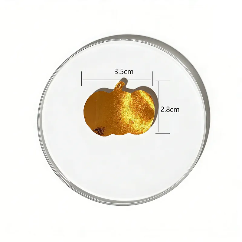 Factory Sale 3.5CM Gold Pumpkin Foil Confetti Sequin Filler Latex Balloon Day of the Dead Party Theme Decoration Accessories