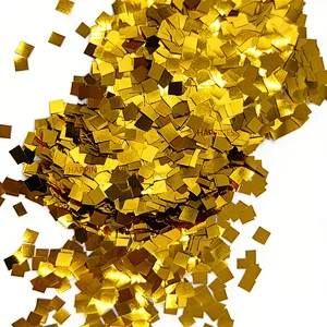 5x5mm Mini Gold Sparkle Sequins for Event Decor, Birthday Party Supplies Wedding Confetti and Balloon Filling Mix