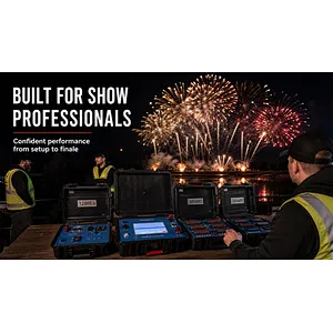 DBW05AUTO-36cue Fireworks Firing System with Wired Wireless Control Music Sync and Show Pause