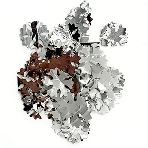 Manufacturer-Direct 4cm Artificial Snowflakes Christmas Decorations DIY Wedding Party Confetti Throwing Supplies