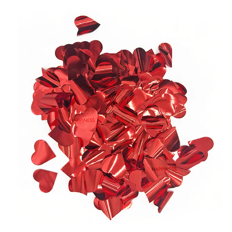 Black & Red Heart Confetti Hand Twist Confetti Cannon, Rotating Confetti Launcher, Colorful Paper Confetti for Party