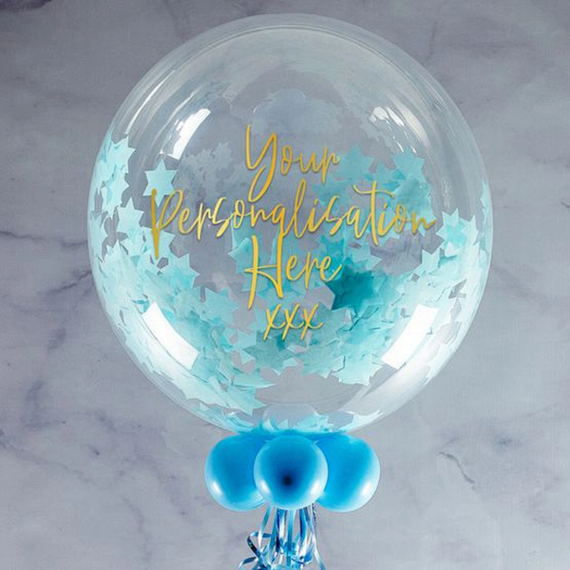 Round Paper 4x2cm  & Foil Balloons Fillers Confetti for Wedding Throwing-Non-Toxic Gender Reveal Use Factory Price