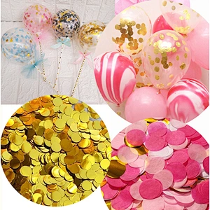 5x5mm Mini Gold Sparkle Sequins for Event Decor, Birthday Party Supplies Wedding Confetti and Balloon Filling Mix