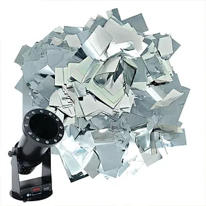 5X2cm Rectangle Silver Metallic Confetti for Festive Decorations
