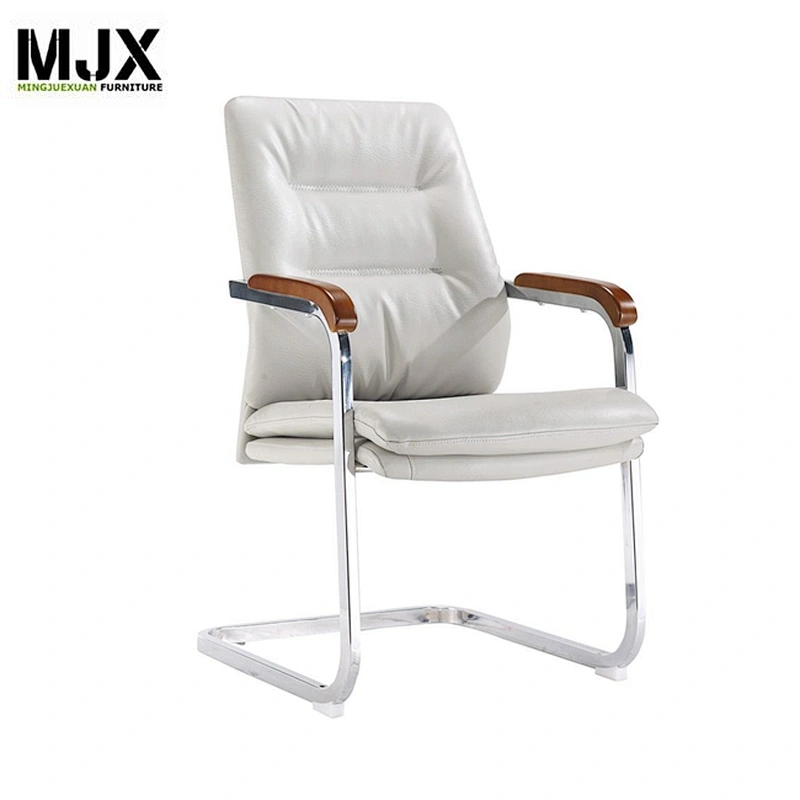 Armchair furniture gray leather kneeling office chair for visitor