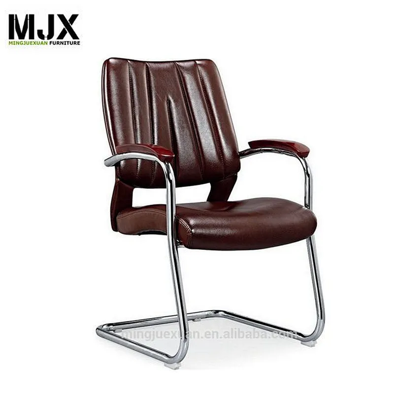 Simple design chrome metal frame mid back conference chair for office