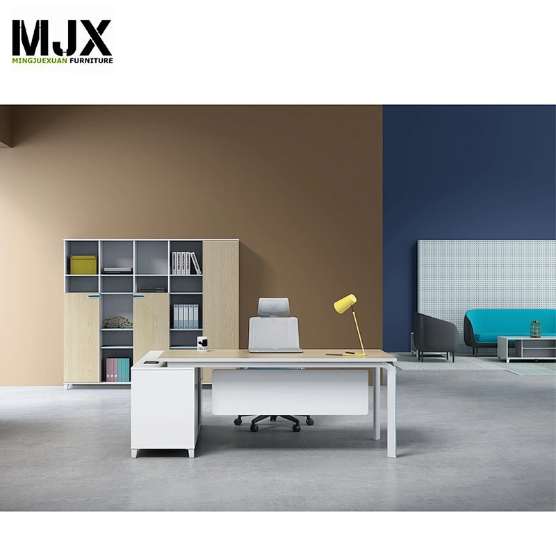 modern design executive boss office desk table MFC with aluminium frame