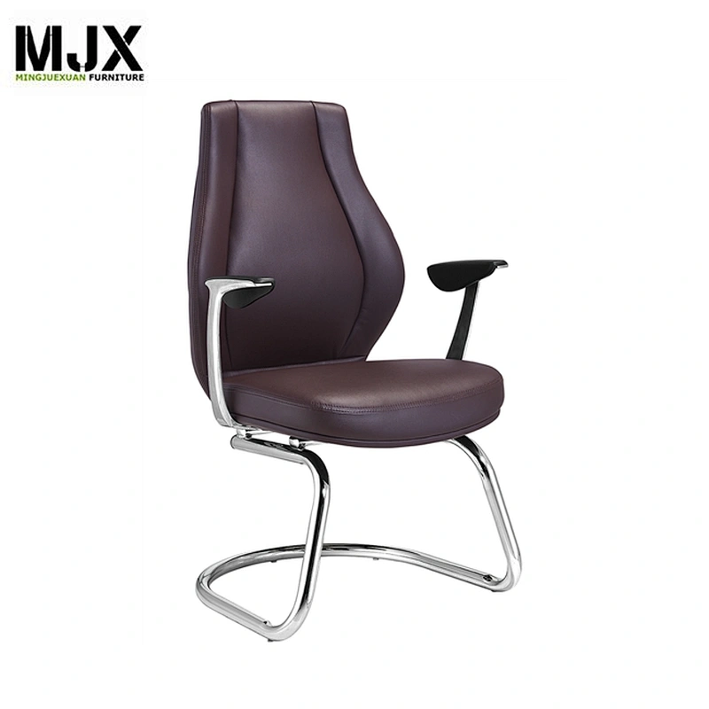Chrome metal frame medical luxury steelcase Visitor chair with PU seat&back office chair