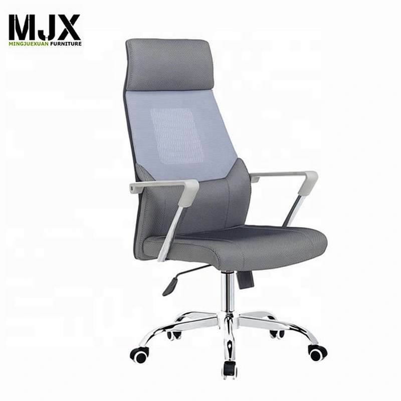 Contemporary design fabric executive office chair with handle