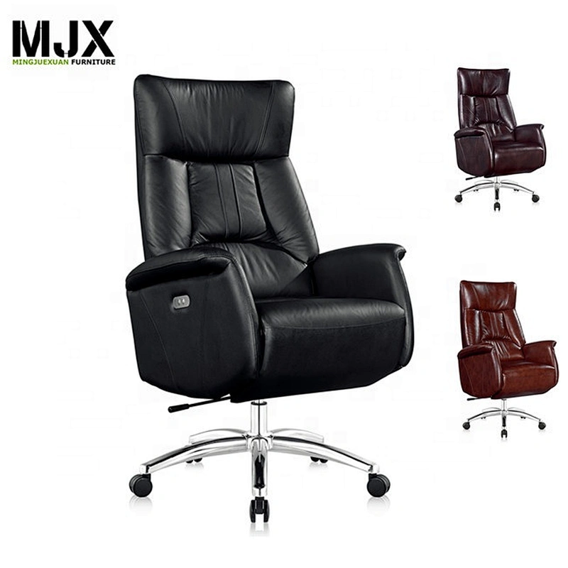 Luxury new design boss chairs office electric sleeping chair back and footrest reclining chair