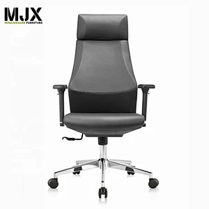 luxury black PU leather executive office chair sillas de oficina