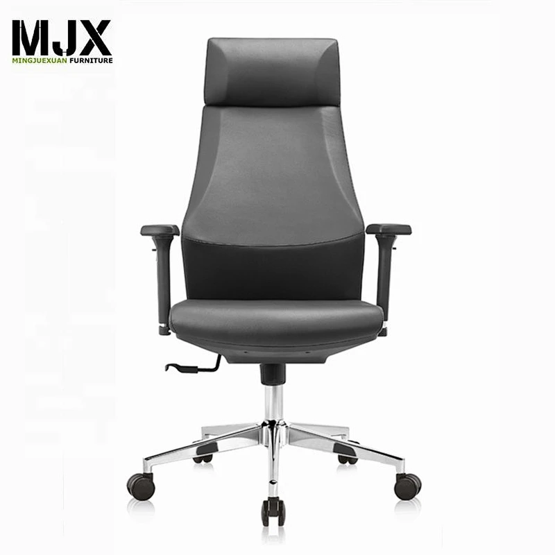 luxury black PU leather executive office chair sillas de oficina