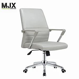 Modern No Wheel White Leather chairs