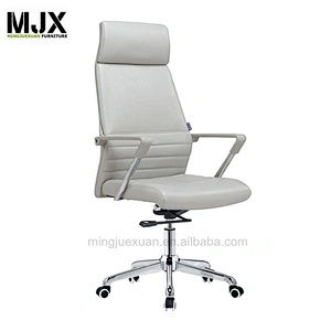 Hight style  comfortable wholesale mid-back executive chair with light grey armpad