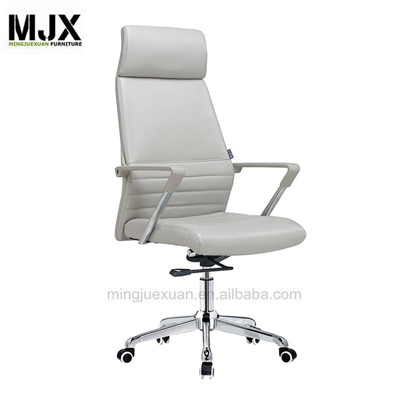 Hight style  comfortable wholesale mid-back executive chair with light grey armpad