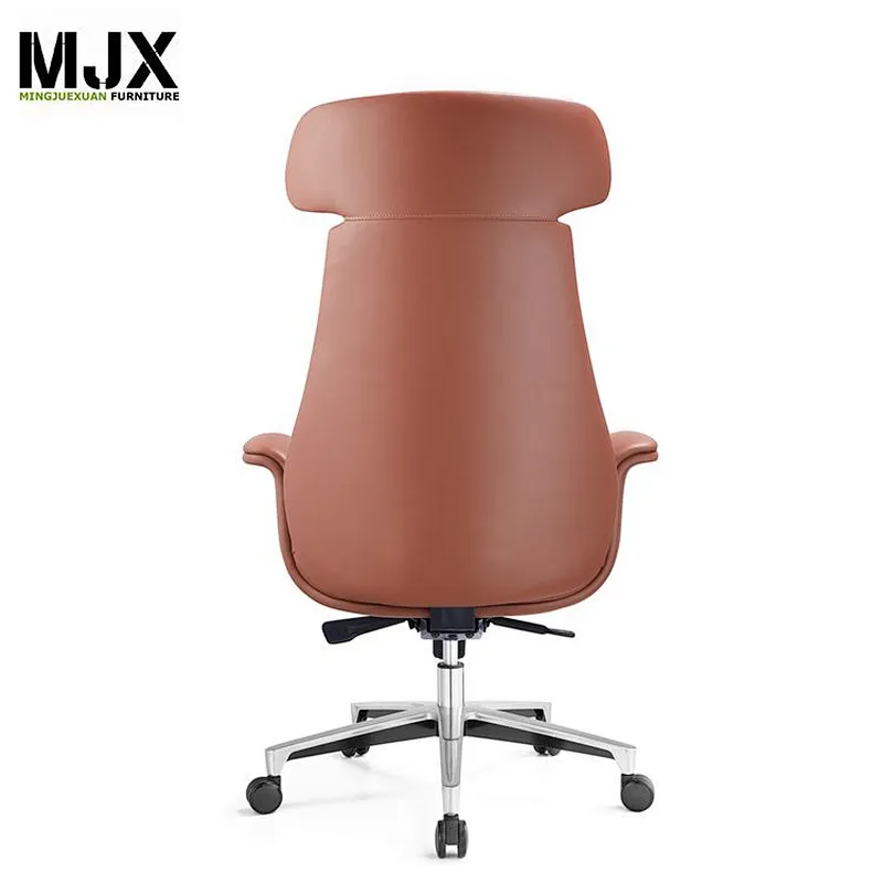 2019 High end competitive high back executive office boss chair with 350mm aluminum base
