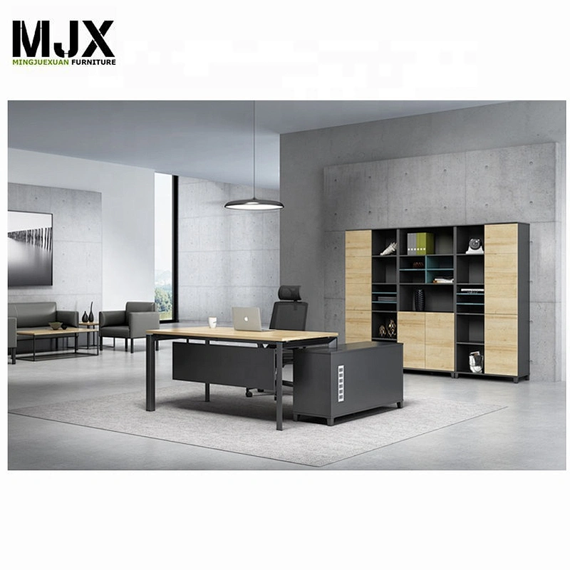 Office desk modern design MFC surface file cabinet set office furniture book cabinet