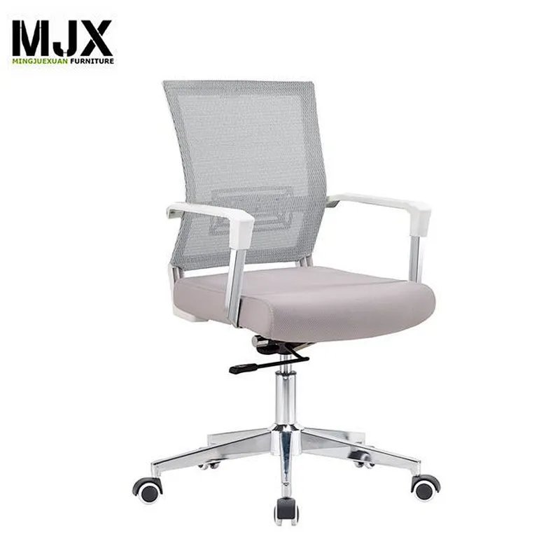 high back adjustable headrest white mesh executive chair