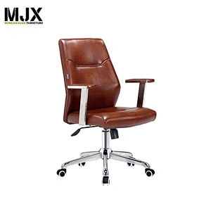 Popular best white leather office chair Padded Armrests and Adjustable Seat Lift
