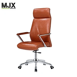 popular high back tilting and rock High quality boss swivel revolving pu leather executive executive chair