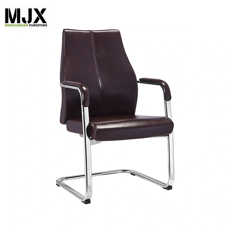 Chrome metal frame medical luxury steelcase Visitor chair with PU seat&back office chair