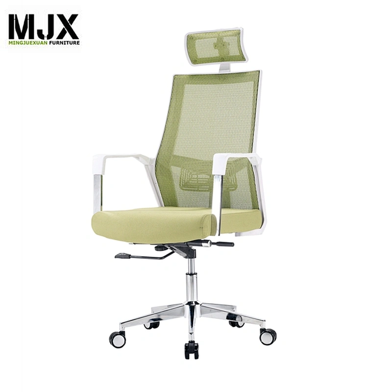 Modern high back ergonomic mesh chair with adjustable headrest