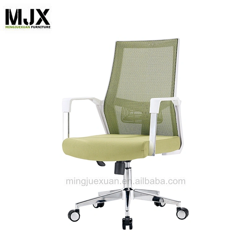 New 2019  mid back staff mesh Molded foam seating  chair with chrome metal base