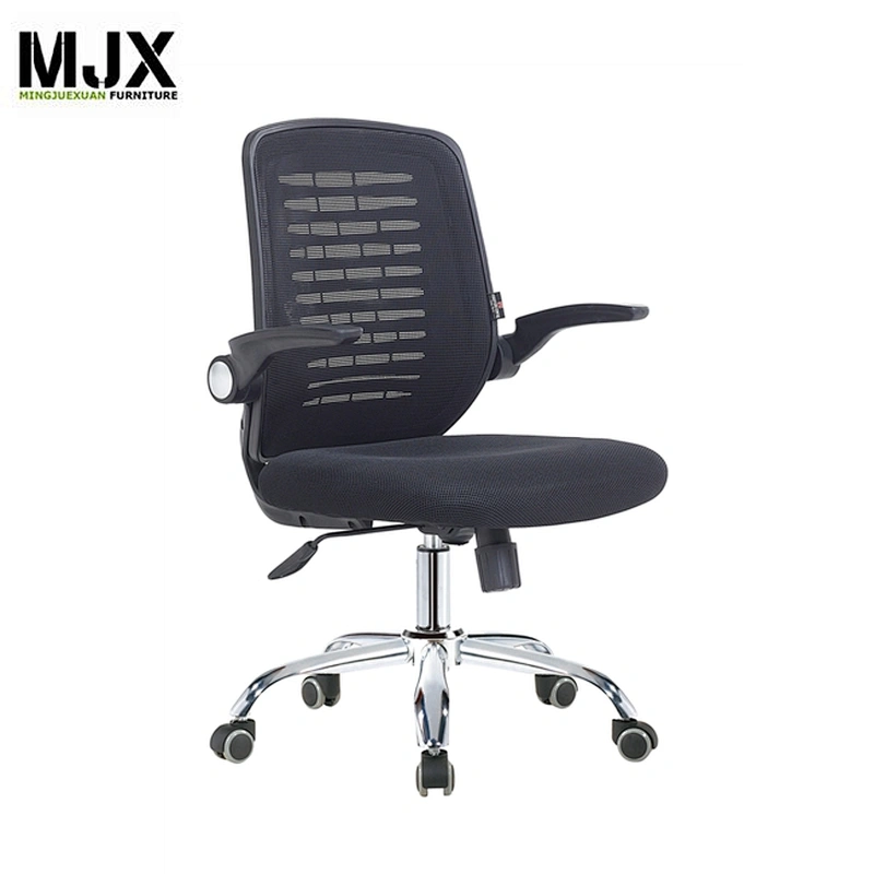 Hot Sale mid back mesh office chair Import net office furniture with armrest