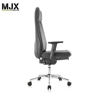 Fashionable black high back PU leather sleeping swivel chair with 180 degree tilting&locking mechanism