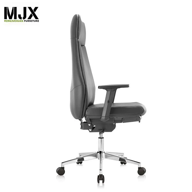 Fashionable black high back PU leather sleeping swivel chair with 180 degree tilting&locking mechanism