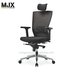 Swivel modern mesh back black nylon frame  office chair  with 3D Adjustable armrest