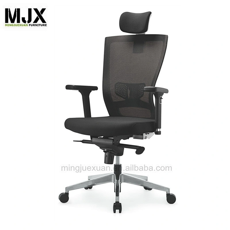 Swivel modern mesh back black nylon frame  office chair  with 3D Adjustable armrest