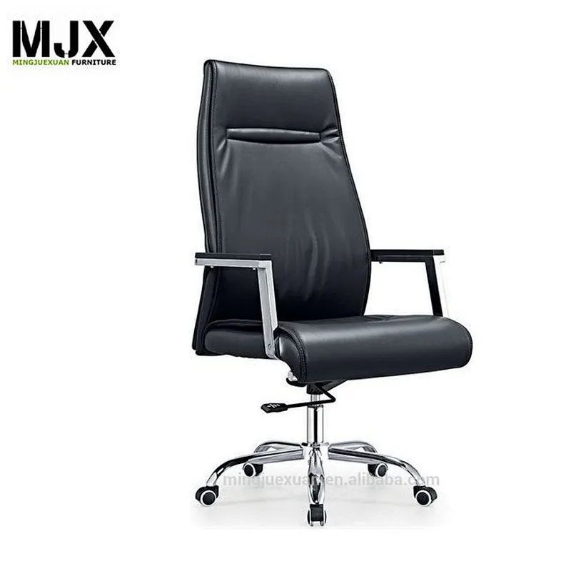economic high back chrome metal manager office chair with wheels