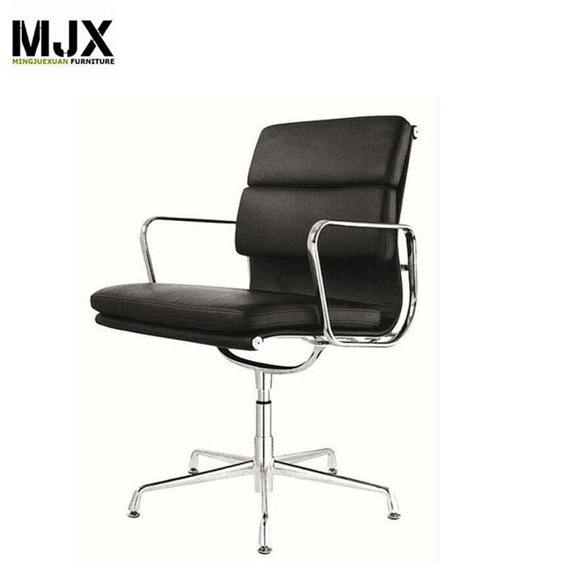 modern leather aluminium frame soft executive chair