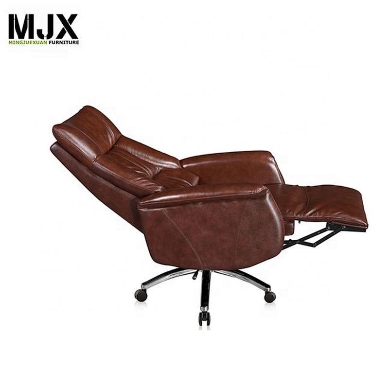 Luxury new design boss chairs office electric sleeping chair back and footrest reclining chair