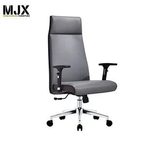 Customized high back PU leather executive office chair with headrest