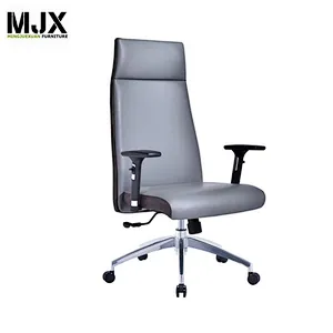 Customized high back PU leather executive office chair with headrest