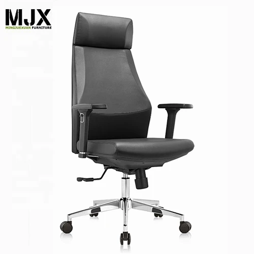 luxury black PU leather executive office chair sillas de oficina