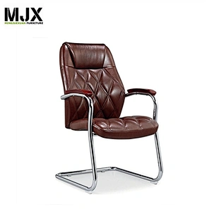 Classic Design brown executive luxury office furniture chair with Oak wood armpad