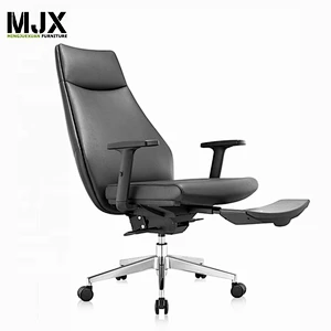 luxury black PU leather executive office chair sillas de oficina