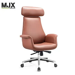 2019 High end competitive high back executive office boss chair with 350mm aluminum base