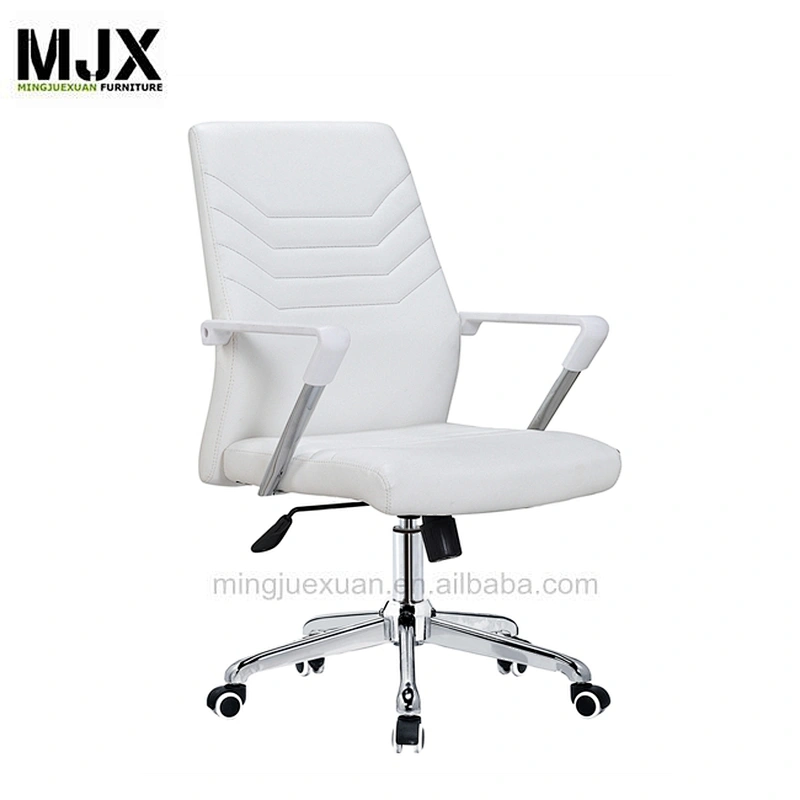 Hight style  comfortable wholesale mid-back executive chair with light grey armpad